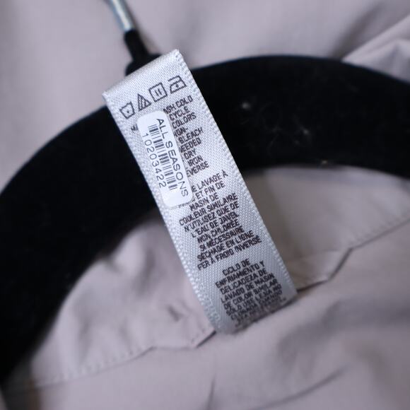 SKIMS Cotton Poplin Sleep Button Up Gray Long Sleeve Lightweight Women's S - Picture 10 of 11